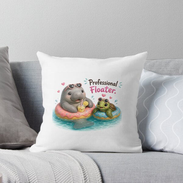 Item preview, Relaxing ocean friends floating on colorful donuts in summer designed and sold by QuirkNest Studio .