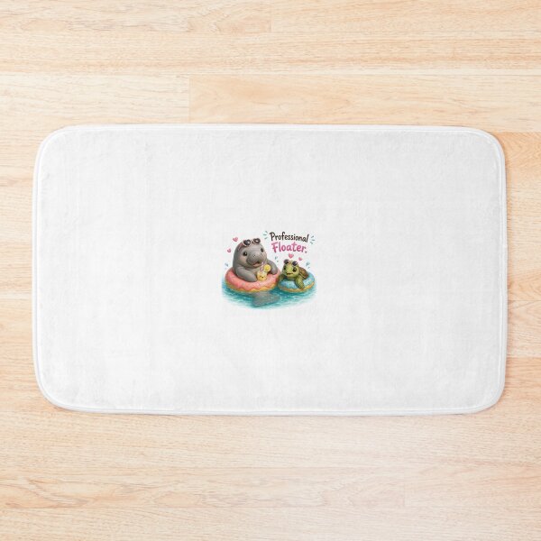 Item preview, Relaxing ocean friends floating on colorful donuts in summer designed and sold by QuirkNest Studio .