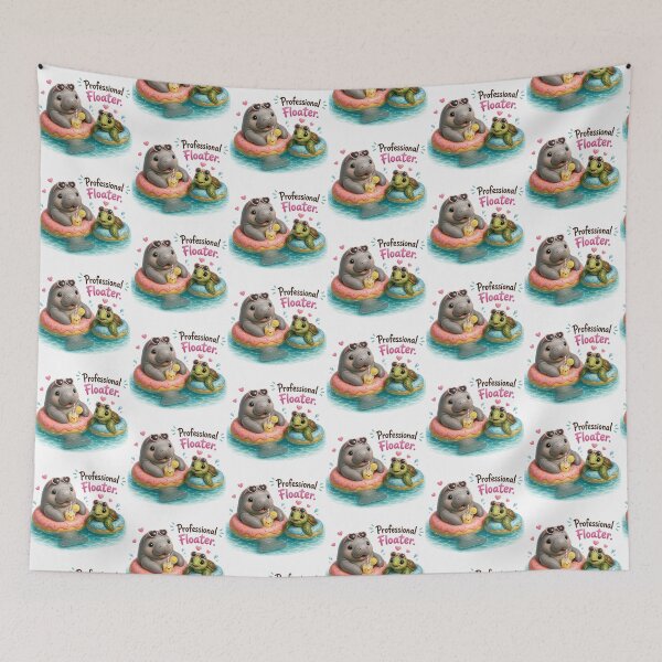 Item preview, Relaxing ocean friends floating on colorful donuts in summer designed and sold by QuirkNest Studio .