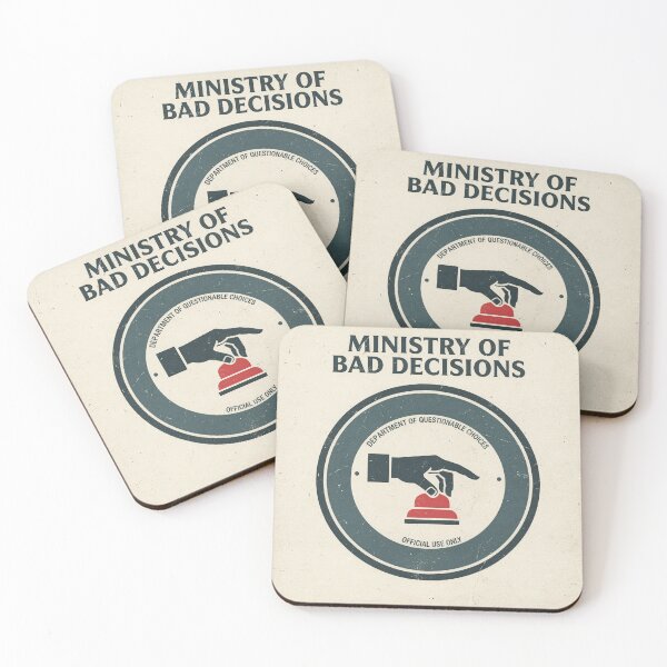 Item preview, Ministry of Bad Decisions designed and sold by PictorialWhimsy.