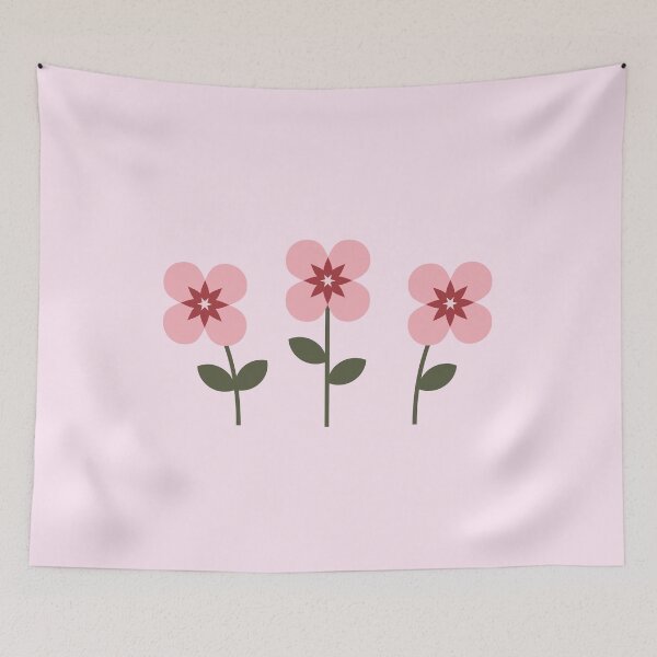 Item preview, Cute Pink Flower Floral Illustration designed and sold by jeansauvage.