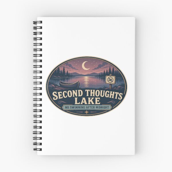 Item preview, Second Thoughts Lake – No Swimming After Midnight designed and sold by Soft Panic Studio.