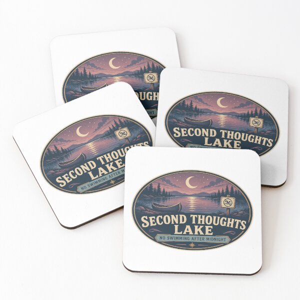 Item preview, Second Thoughts Lake – No Swimming After Midnight designed and sold by Soft Panic Studio.
