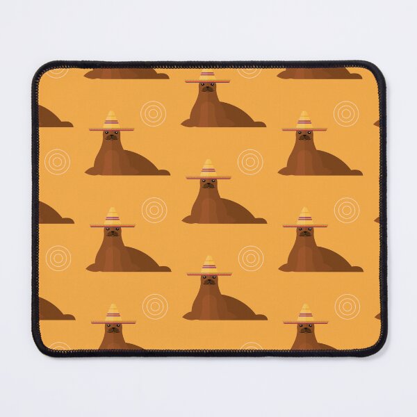 Item preview, Seals with sombrero hat on orange designed and sold by reneesillus.