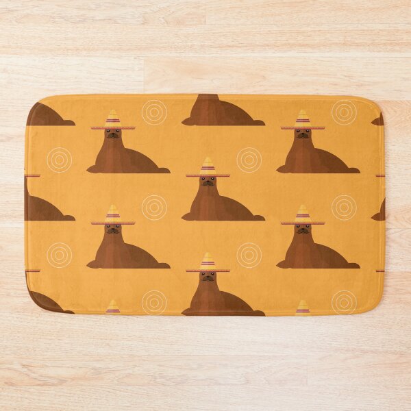 Item preview, Seals with sombrero hat on orange designed and sold by reneesillus.