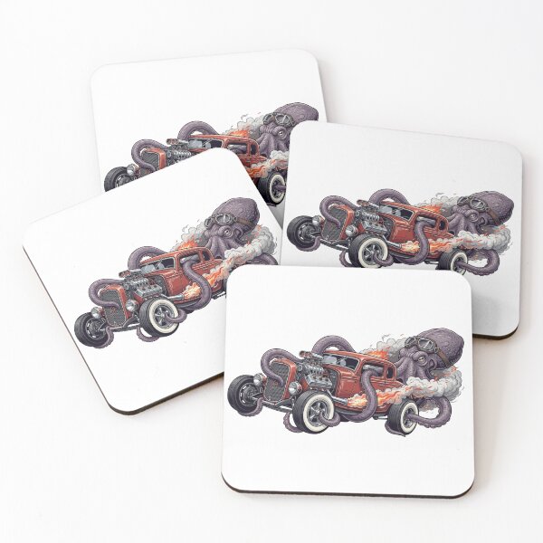 Item preview, Hot Rod Kraken designed and sold by AllVibesShop.