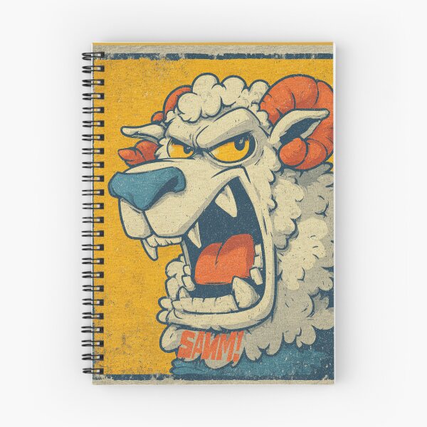 Item preview, Angry Ram Vintage Cartoon Art  Main Tag designed and sold by Bizu digitalart..