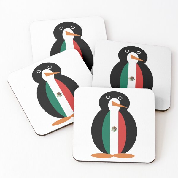Item preview, Mexican Flag Penguin designed and sold by AuntieShoe.