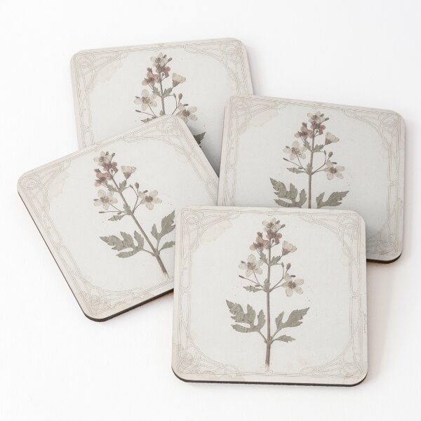 Item preview, Antique Pressed Wildflower Plate designed and sold by PictorialWhimsy.