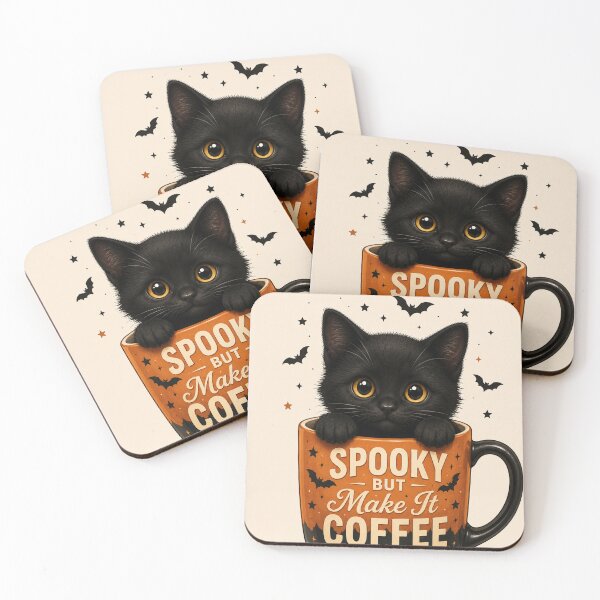 Item preview, Spooky Black Cat Coffee Mug designed and sold by GrzywaM.