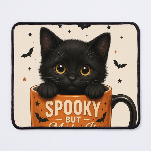 Item preview, Spooky Black Cat Coffee Mug designed and sold by GrzywaM.