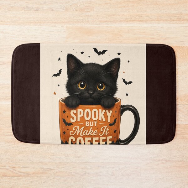 Item preview, Spooky Black Cat Coffee Mug designed and sold by GrzywaM.