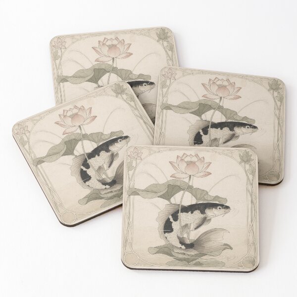 Item preview, Ink Koi and Lotus designed and sold by PictorialWhimsy.