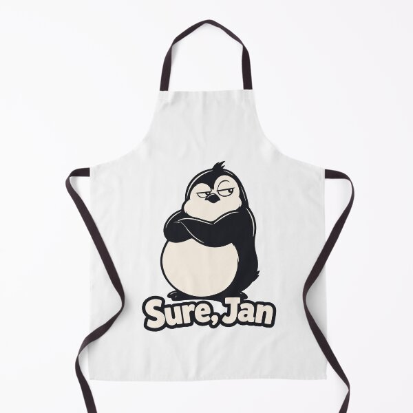 Item preview, Sure Jan Penguin. Funny Sarcastic Sassy Reaction Meme designed and sold by MalisoStickers.