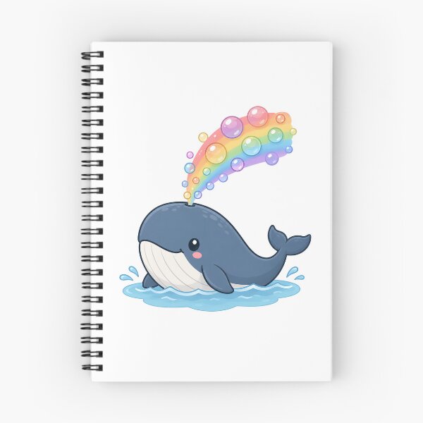 Item preview, Rainbow Bubble Whale designed and sold by PawsGiggles.