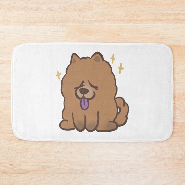 Item preview, Cute Fluffy Chow Chow Dog Sparkling Chibi Illustration designed and sold by KiblyTees.