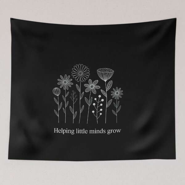 Item preview, Helping Little Minds Grow Custom Teacher Kindergarten Floral Teacher designed and sold by SapfireStuArt.