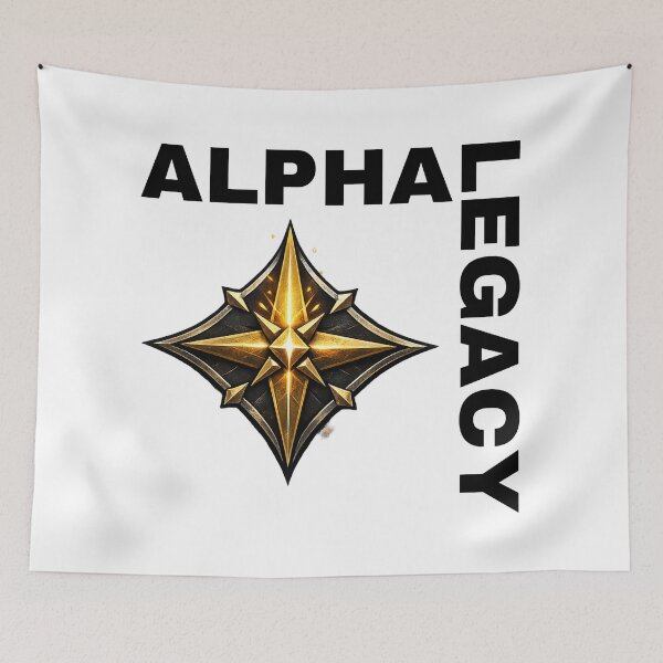 Item preview, Alpha Legacy Compass Star | Premium Warrior Emblem | Golden Vintage Symbol Graphic T-Shirt Design designed and sold by UrbanEchoHub.
