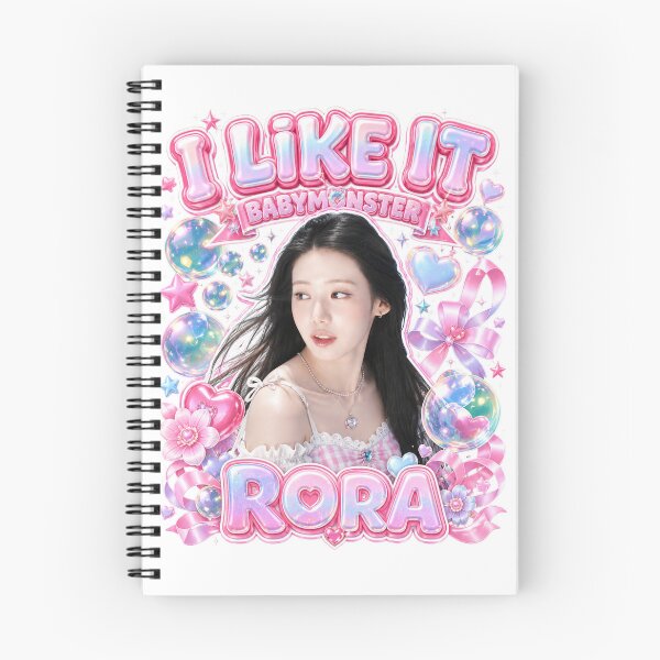 Item preview, Rora BABYMONSTER Sweet Ribbon Elegant Pop Fan Art designed and sold by Valereekmerch.