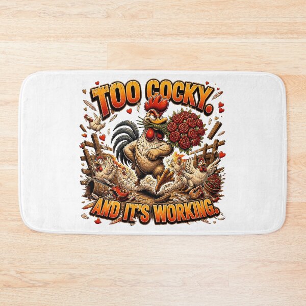 Item preview, Too Cocky Funny Rooster Double Meaning T-Shirt designed and sold by Cavalier-org.