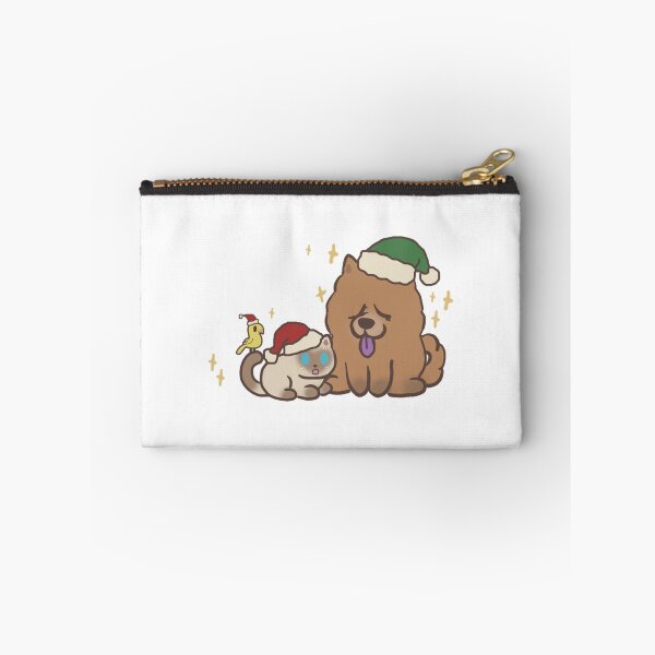 Item preview, Cute Christmas Pets Fluffy Dog And Cat Holiday Illustration designed and sold by KiblyTees.