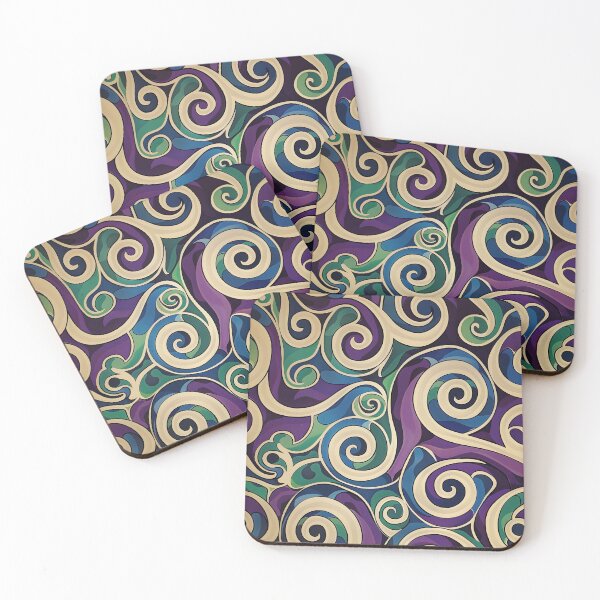 Item preview, New Zealand Māori Paua Pattern Koru Design 924 designed and sold by GrinGalore.
