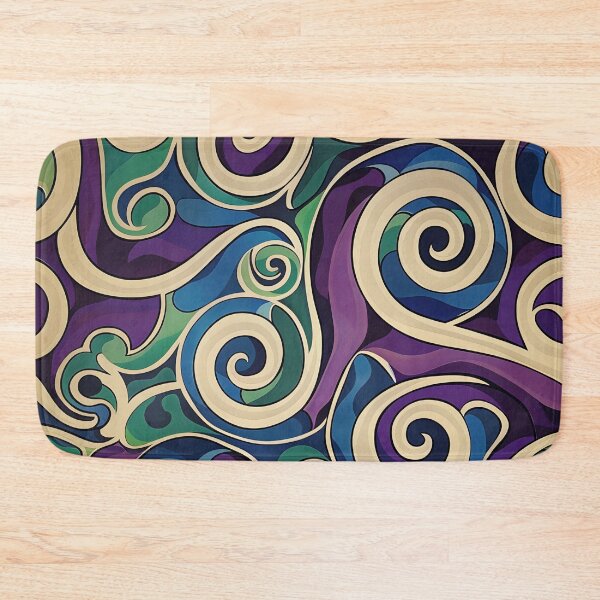 Item preview, New Zealand Māori Paua Pattern Koru Design 924 designed and sold by GrinGalore.