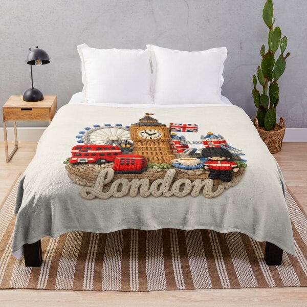 Item preview, Cute Knitted London Landmark | Handmade Yarn City Travel Souvenir designed and sold by Moons Studio.