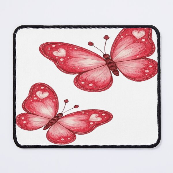Item preview, Red Heart Butterflies Romantic Aesthetic Art designed and sold by WantStyleyou.