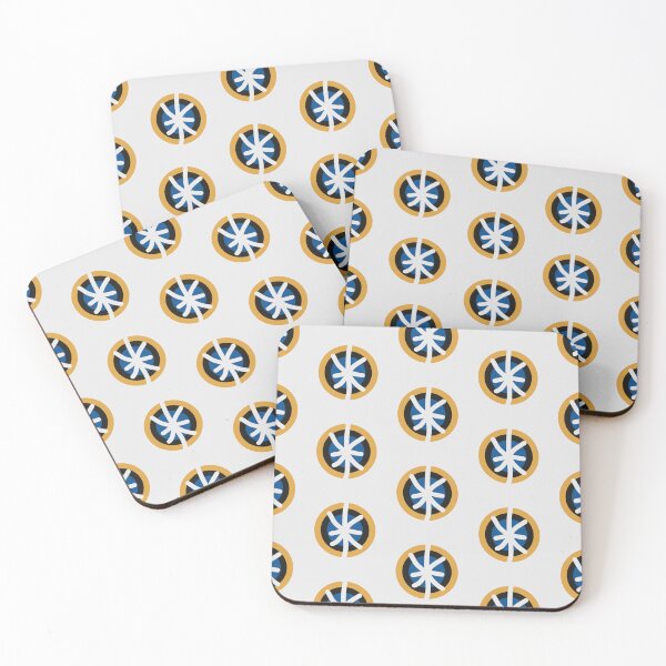 Item preview, Simple Evil Eyes Pattern 2 - Greek Blue, Gold and White designed and sold by Daniel Bevis Design.