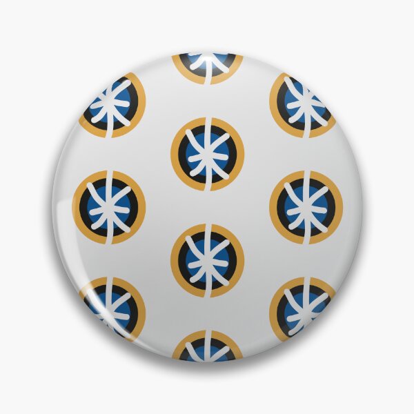 Item preview, Simple Evil Eyes Pattern 2 - Greek Blue, Gold and White designed and sold by Daniel Bevis Design.