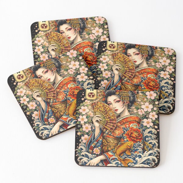 Item preview, Japanese Tattoo Geisha Art designed and sold by Neo Tokio.
