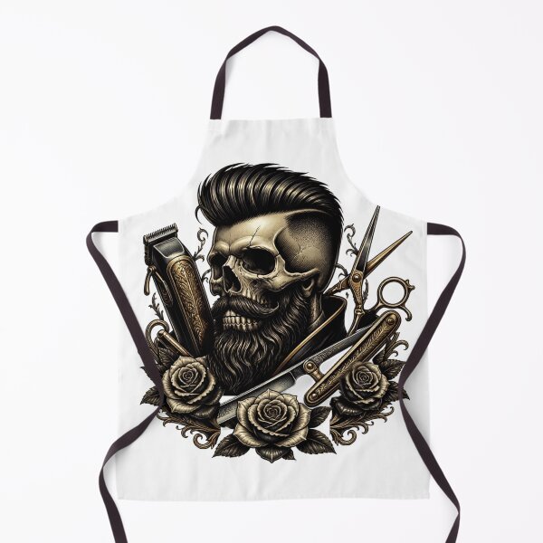 Item preview, Barber Skull Vintage Tattoo Hair Clipper and Roses Design designed and sold by Barber MD Culture.