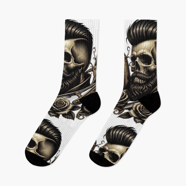 Item preview, Barber Skull Vintage Tattoo Hair Clipper and Roses Design designed and sold by Barber MD Culture.