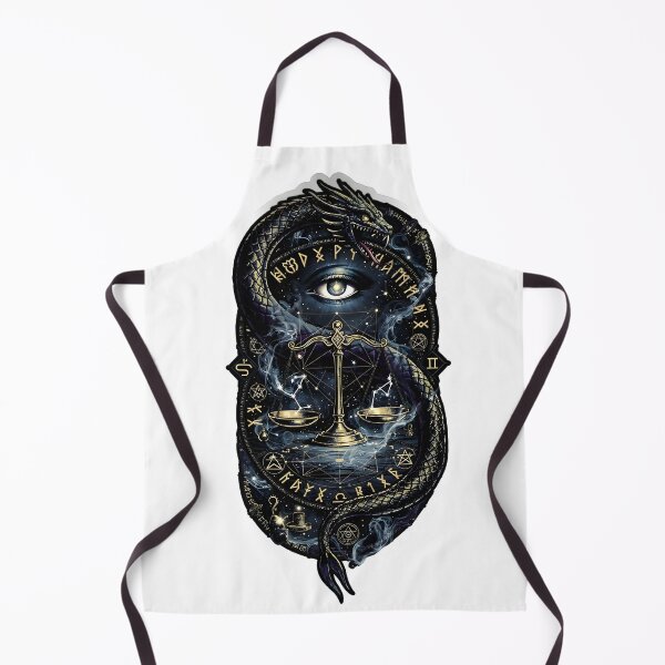 Item preview, Libra Dark Mystic Dragon Eye Scales Occult Zodiac Art designed and sold by Zodiac Celestial Art.