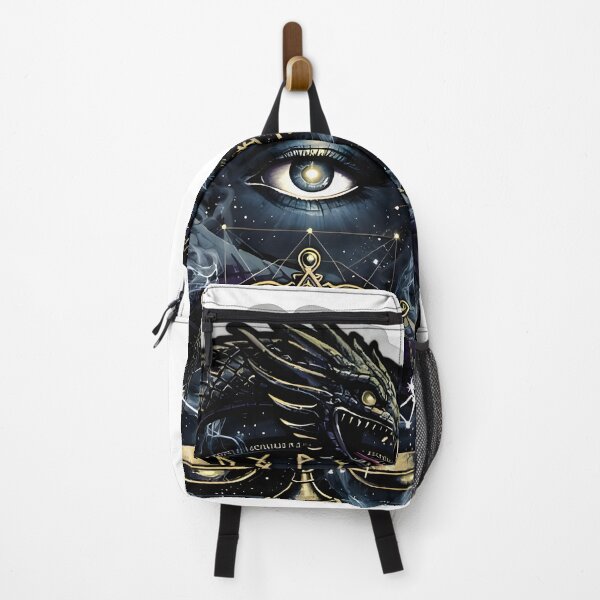 Item preview, Libra Dark Mystic Dragon Eye Scales Occult Zodiac Art designed and sold by Zodiac Celestial Art.