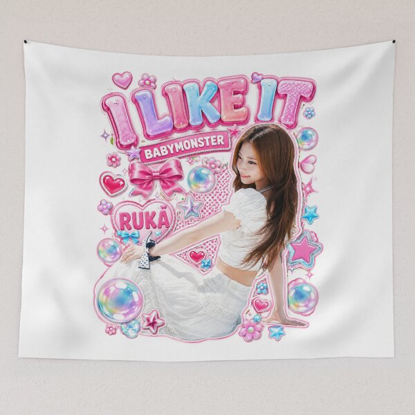 Item preview, Ruka BABYMONSTER I Like It Playful Y2K Kpop Fan Art designed and sold by Valereekmerch.