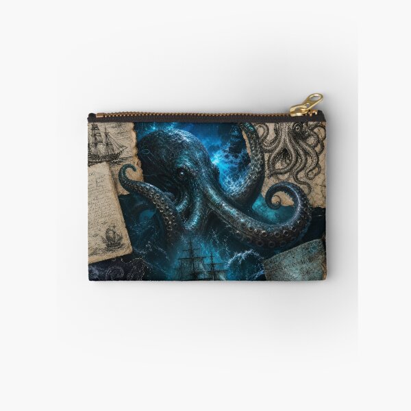 Item preview, Kraken Sea Monster Giant Octopus Nautical Art designed and sold by DarVibe Designs.