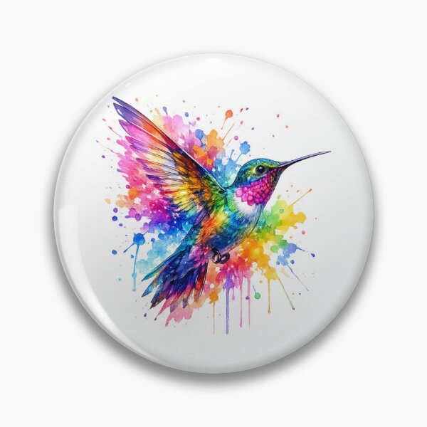 Item preview, Color Burst Hummingbird designed and sold by PeterPunkt.
