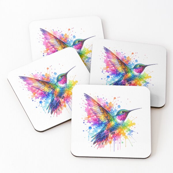 Item preview, Color Burst Hummingbird designed and sold by PeterPunkt.