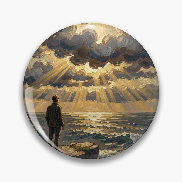 Item preview, Dramatic Ocean Cliff Scene – Painterly Light & Motion designed and sold by FotoworldEdel.