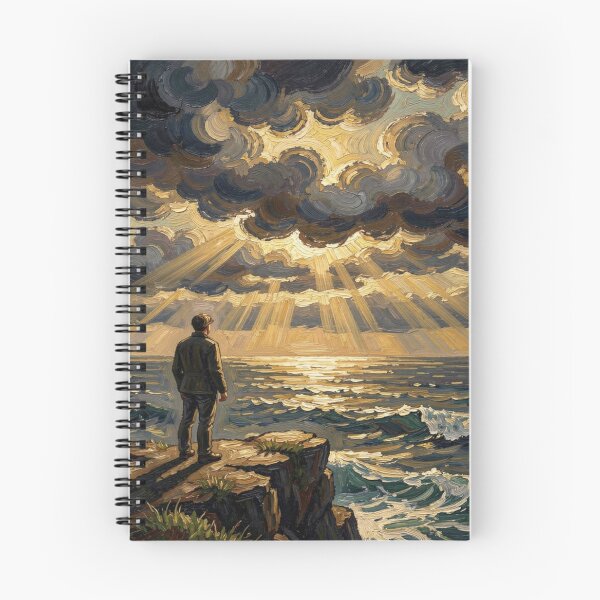 Item preview, Dramatic Ocean Cliff Scene – Painterly Light & Motion designed and sold by FotoworldEdel.