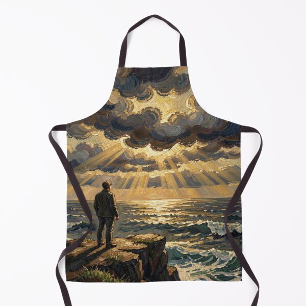 Item preview, Dramatic Ocean Cliff Scene – Painterly Light & Motion designed and sold by FotoworldEdel.