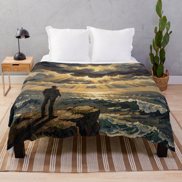 Item preview, Dramatic Ocean Cliff Scene – Painterly Light & Motion designed and sold by FotoworldEdel.