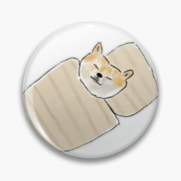 Item preview, Cute Sleeping Shiba Inu Dog in Bed designed and sold by raun.draw.