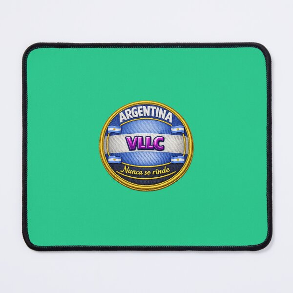 Item preview, ARGENTINA · VLLC · NEVER GIVES UP – Embroidered Patch designed and sold by Tienda Argentina.