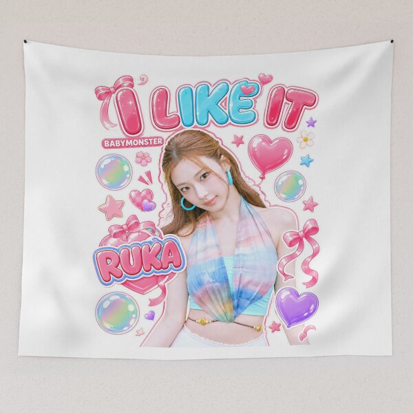 Item preview, Ruka BABYMONSTER I Like It Pastel Bubblegum Fanmade Art designed and sold by Valereekmerch.