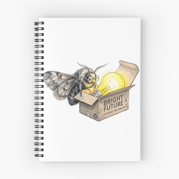 Item preview, Bright Future - Cute Moth with Eco LED Bulb Art designed and sold by SoulPT.