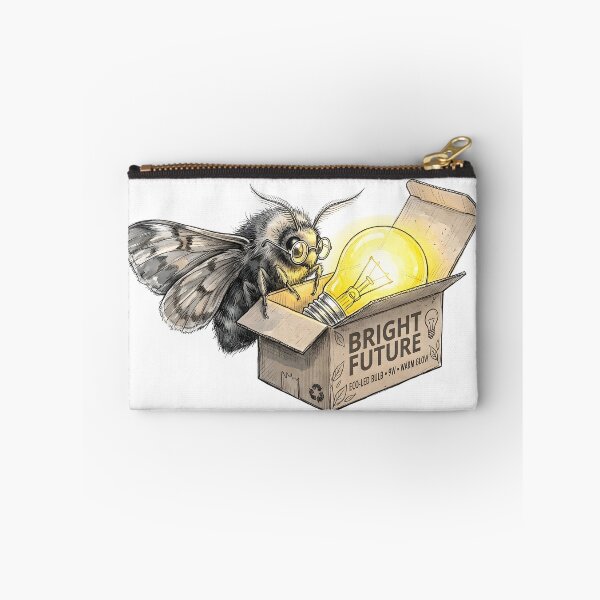 Item preview, Bright Future - Cute Moth with Eco LED Bulb Art designed and sold by SoulPT.