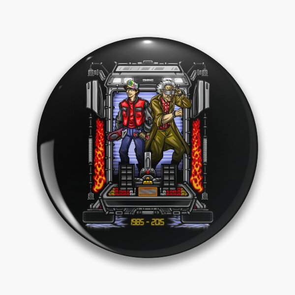 Item preview, Illustration of Two Fictional Time Travelers Standing inside designed and sold by AnimeFashionLab.